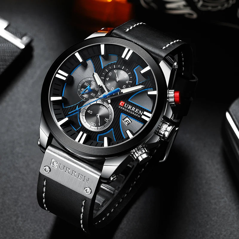 Relógio Masculino Esportivo Curren - Dark
