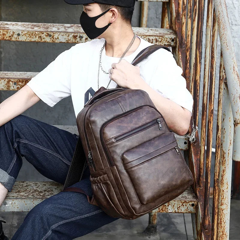 Mochila de Couro Masculina