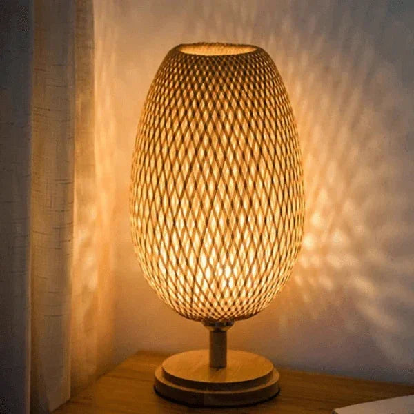 Abajur Rattan Elegance Carpetino