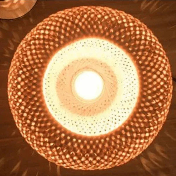 Abajur Rattan Elegance Carpetino
