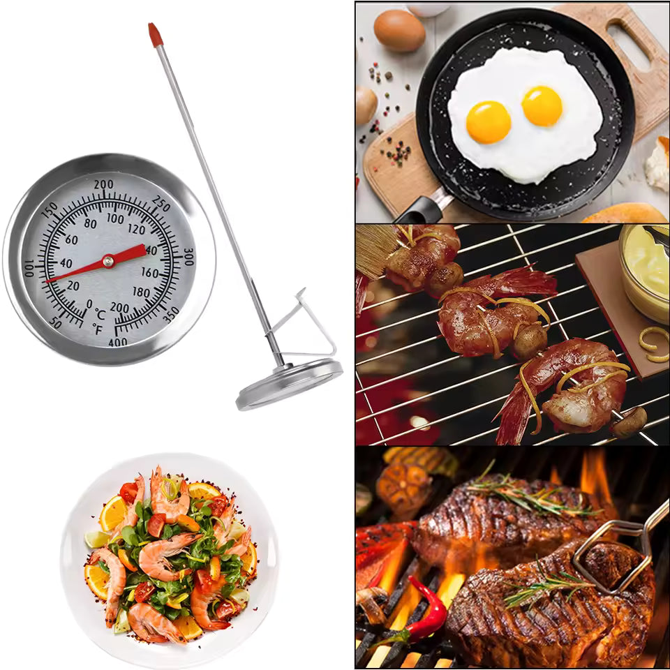 ✨ Fritadeira Portátil 2 em 1 – Leve GRÁTIS um Termômetro de Cozinha! (aço inoxidável)