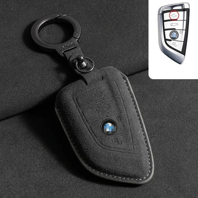 Capa de Chave de Camurça Bmw