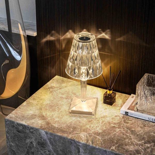 Lâmpada de Mesa Diamante LED Sem Fio Carpetino