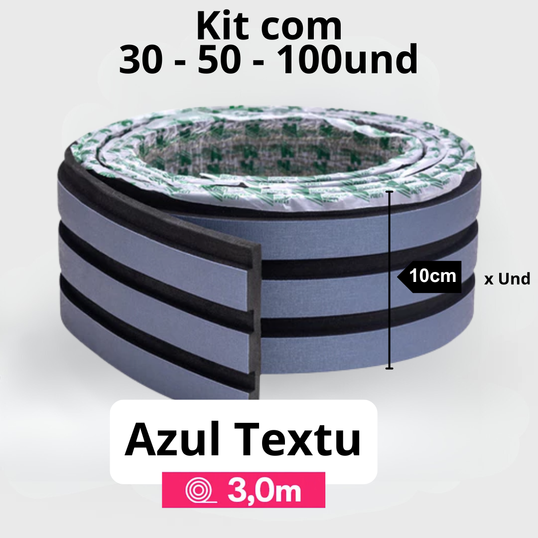 Kit Painel Ripado Autocolante 3M Laminado | Linha Madeto | TOP