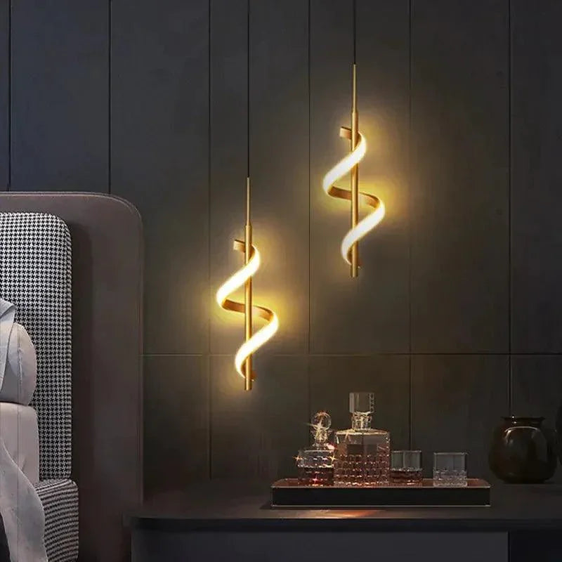 Pendente Espiral | 3 Tons de Iluminação