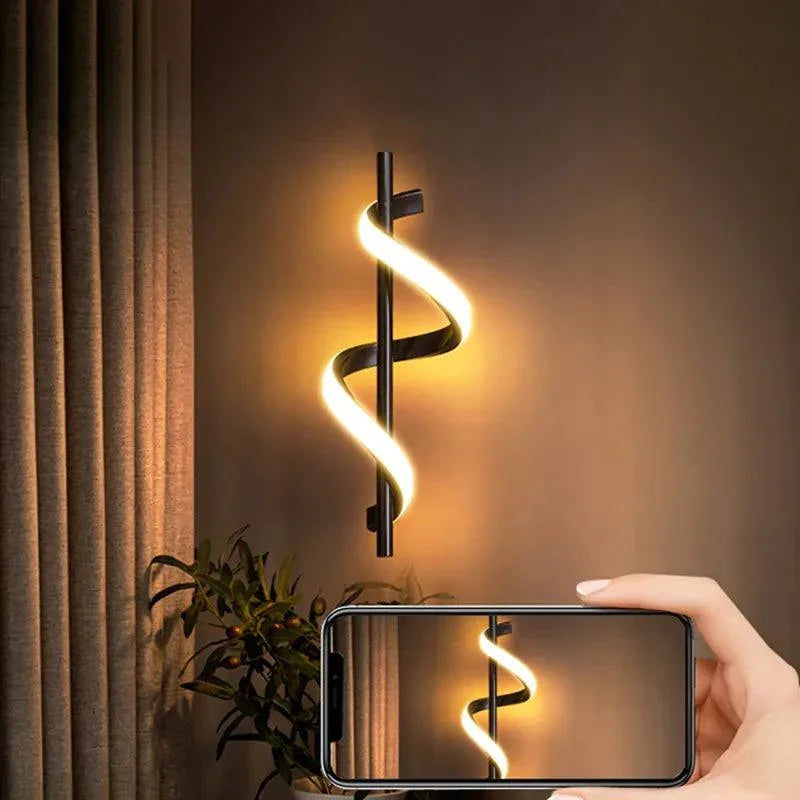 Pendente Espiral | 3 Tons de Iluminação