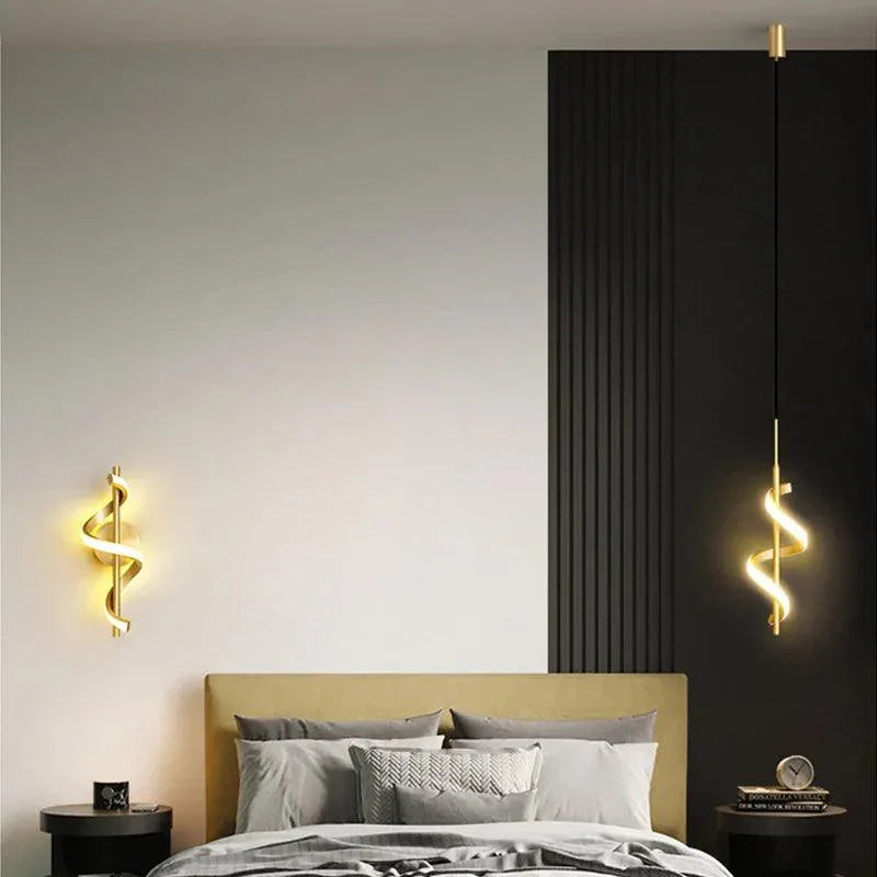 Pendente Espiral | 3 Tons de Iluminação