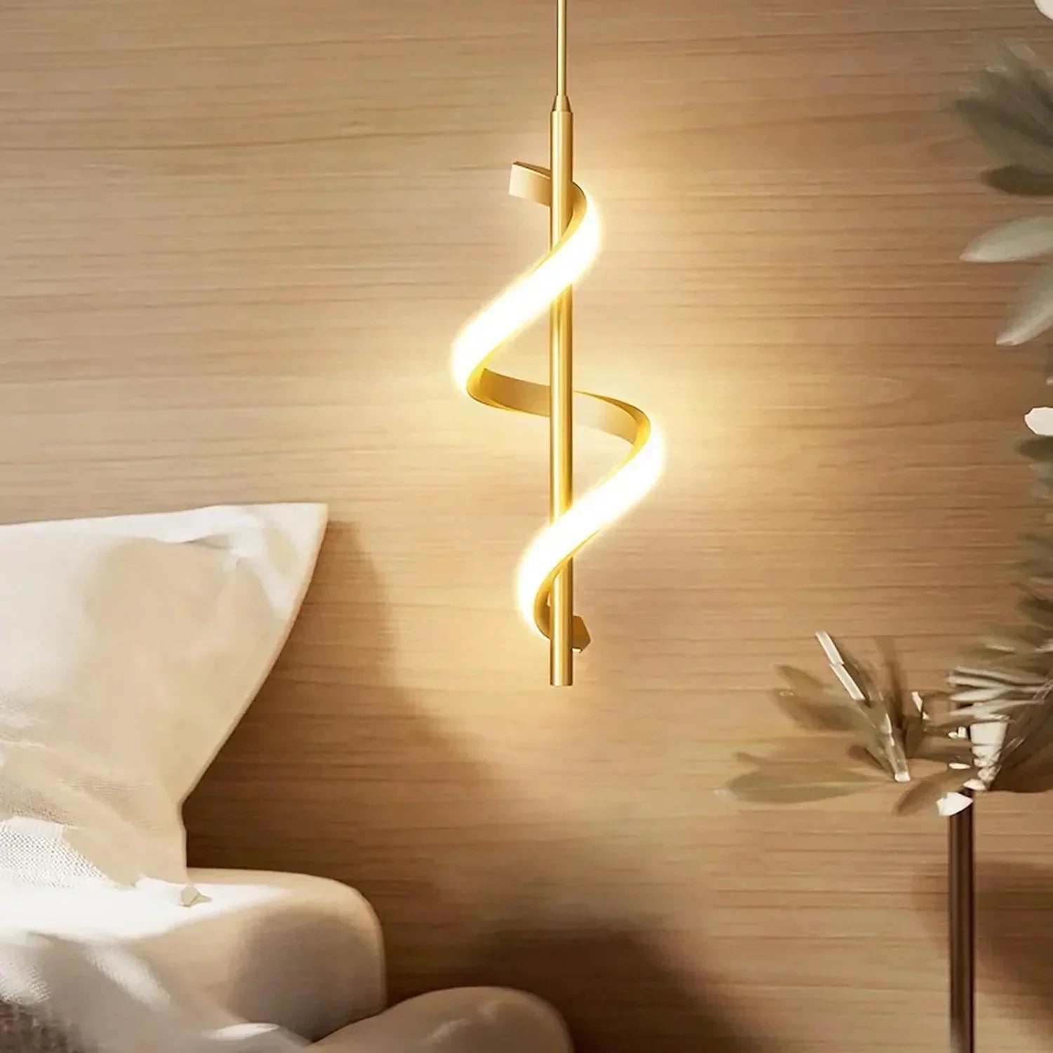 Pendente Espiral | 3 Tons de Iluminação