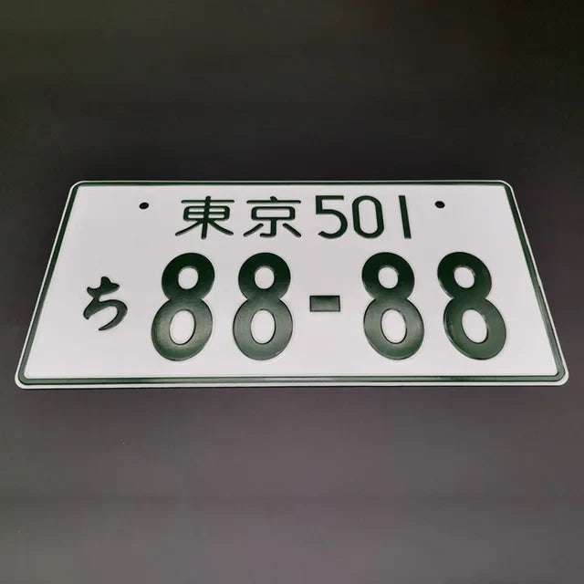 Placa de Carro Decorativa Jdm