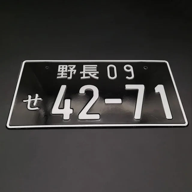 Placa de Carro Decorativa Jdm