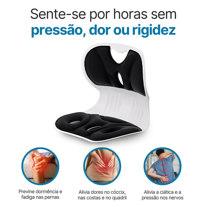 Cadeira Ergo Lombar – O Apoio Inteligente Que Acaba com a Dor nas Costas