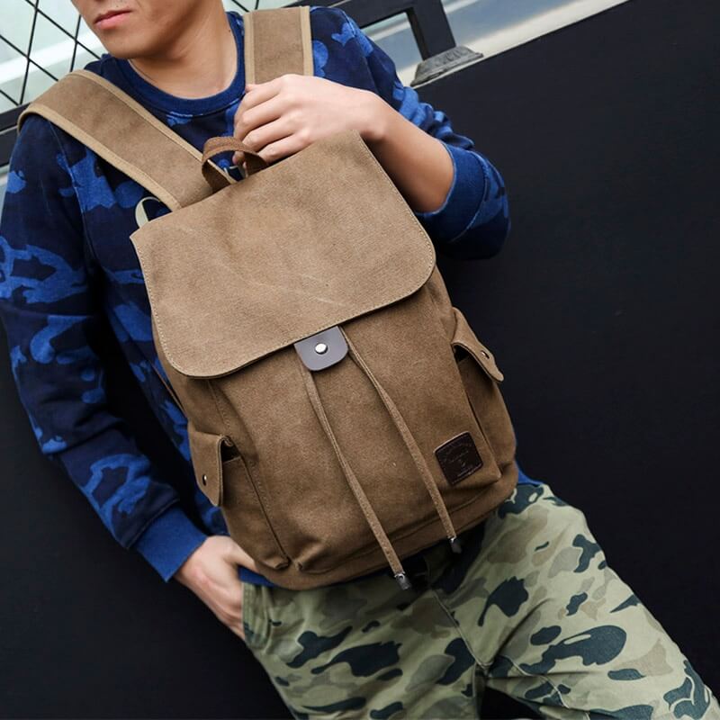 Mochila Masculina de Lona