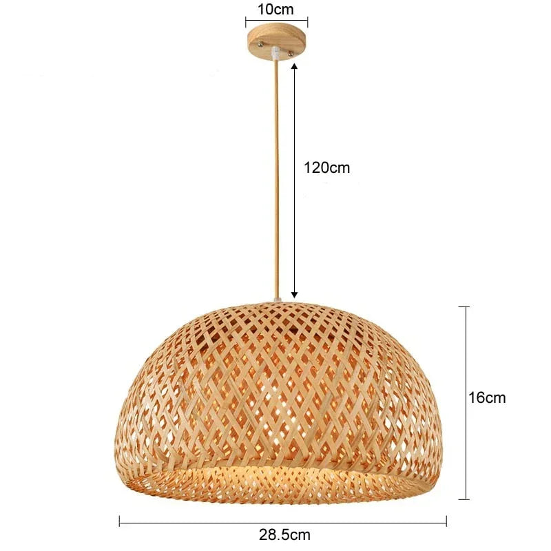 Luminária de Bambu Artesanal Premium