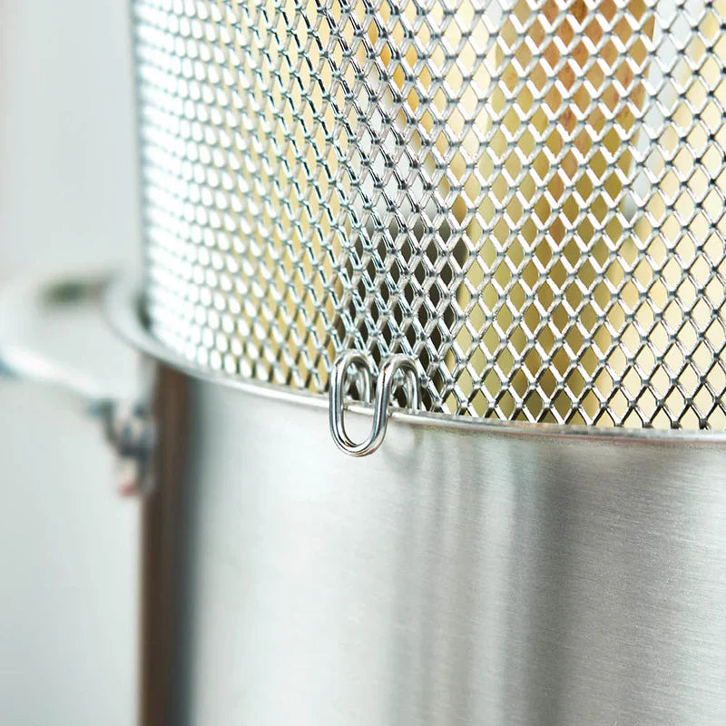 Panela Alta Inox com Cesta 4,5L — Cozinhe e Escorra com Mais Praticidade