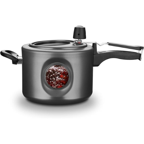 Panela de Pressão Inox Antiaderente 4,5L com Visor Duplo e Fechamento Interno ⭐