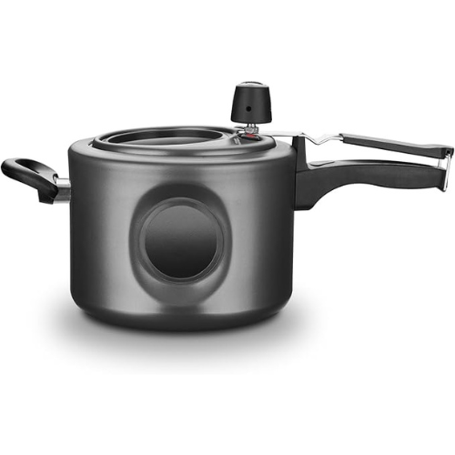 Panela de Pressão Inox Antiaderente 4,5L com Visor Duplo e Fechamento Interno ⭐
