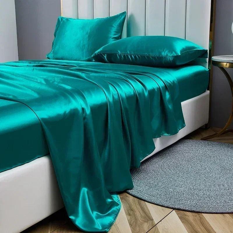 Conjunto de Lençóis de Cetim Carpetino