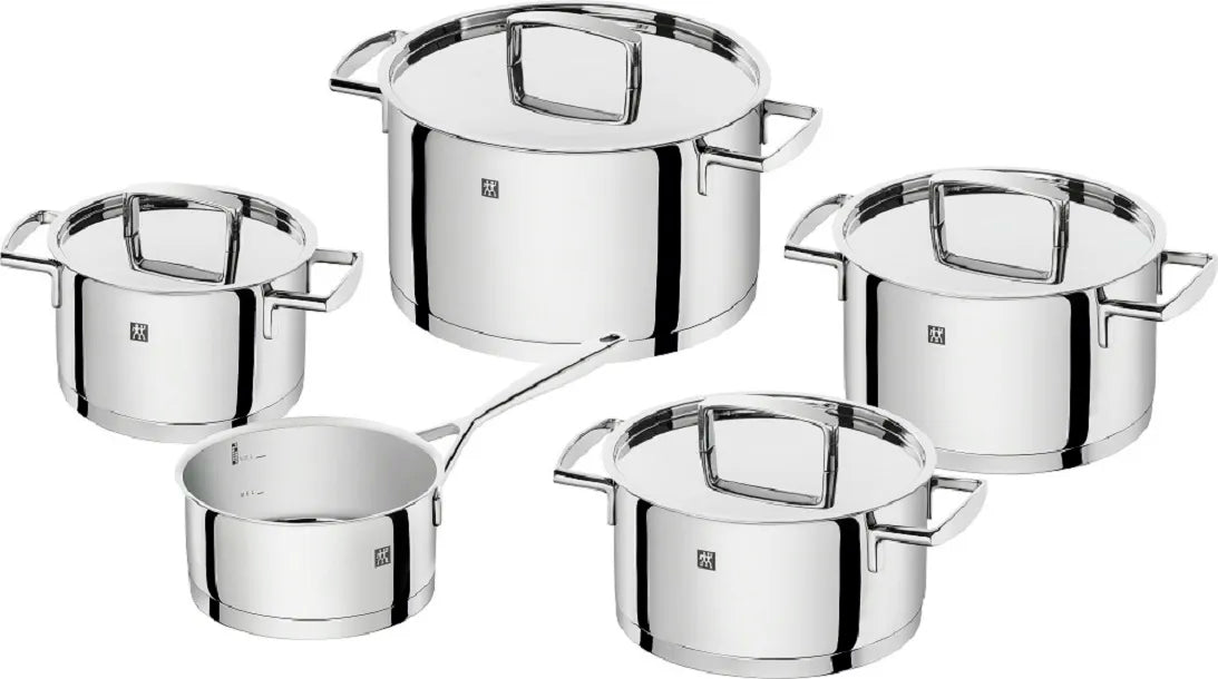 Conjunto De Panelas Em Aço Inox 5 Peças